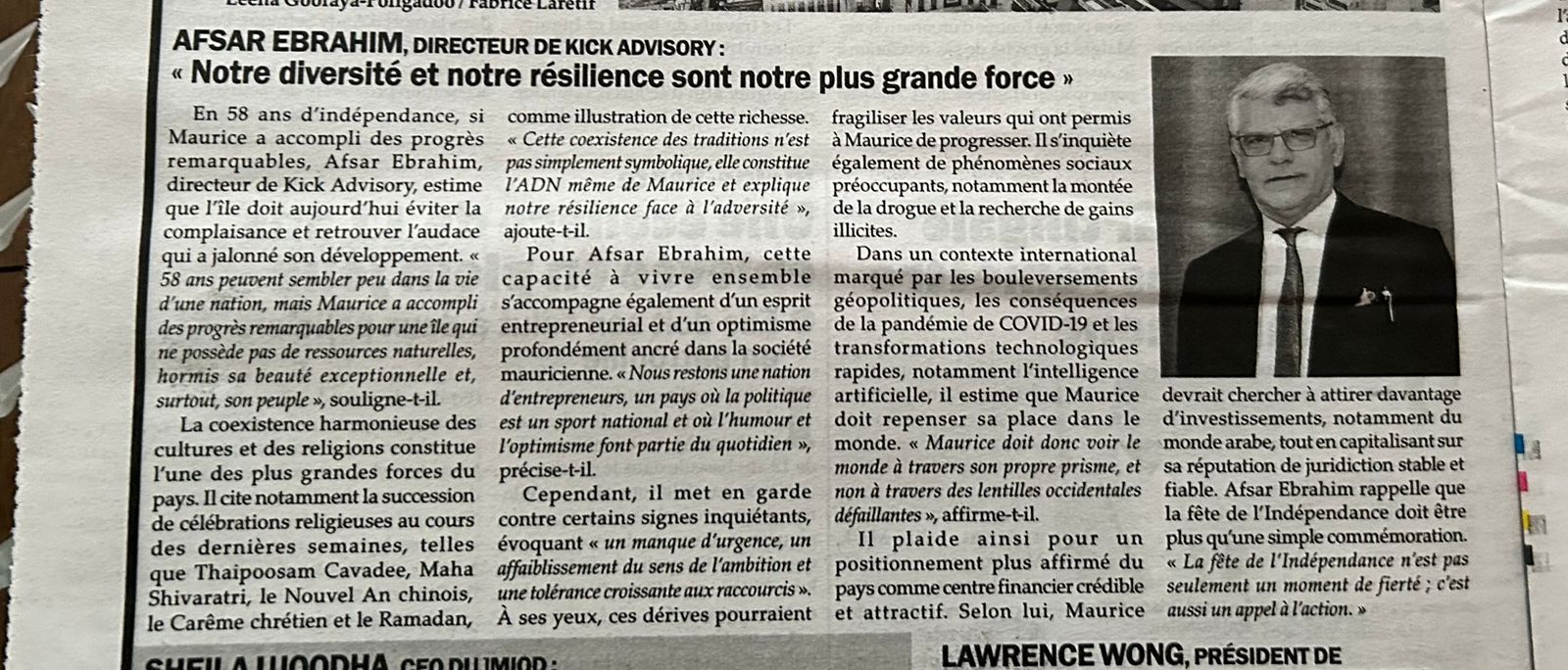 Notre diversité et notre résilience sont notre plus grande force